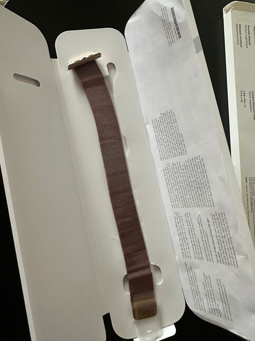 Curea metalica Apple Watch 45mm Gold Milanese Loop