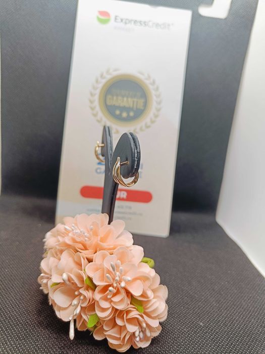 Cercei aur 14K 2.67g (Ag16 Moldova b31140) - Garantie 2 ani!