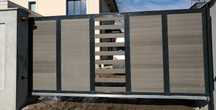 mobilier gradina garduri porti fier forjat teava WPC traforate jaluzea