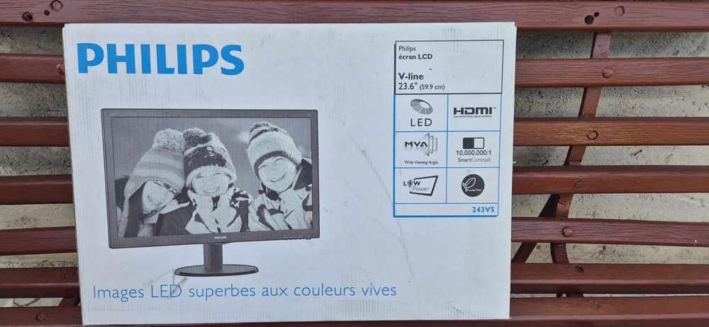 Monitor Philips 23,6" (59,9 cm) - NOU - SIGILAT