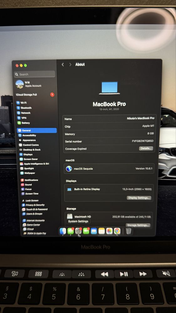 Apple MacBook Pro 13” M1 (2020) – 8GB RAM / 256GB SSD