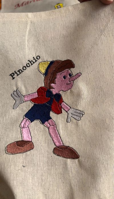 Saculet cu prosopel personalizate cu broderie ptr copilasi