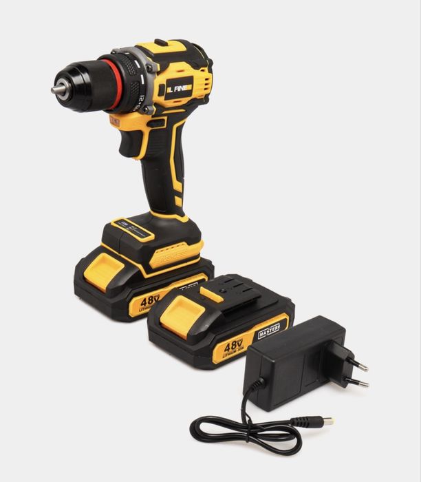 Аккумоляторный шуруповерт 48В, дрель, бесщеточный