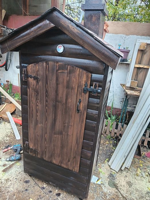 Afumatoare din lambriu semirotund pentru afumat carne șuncă cascaval