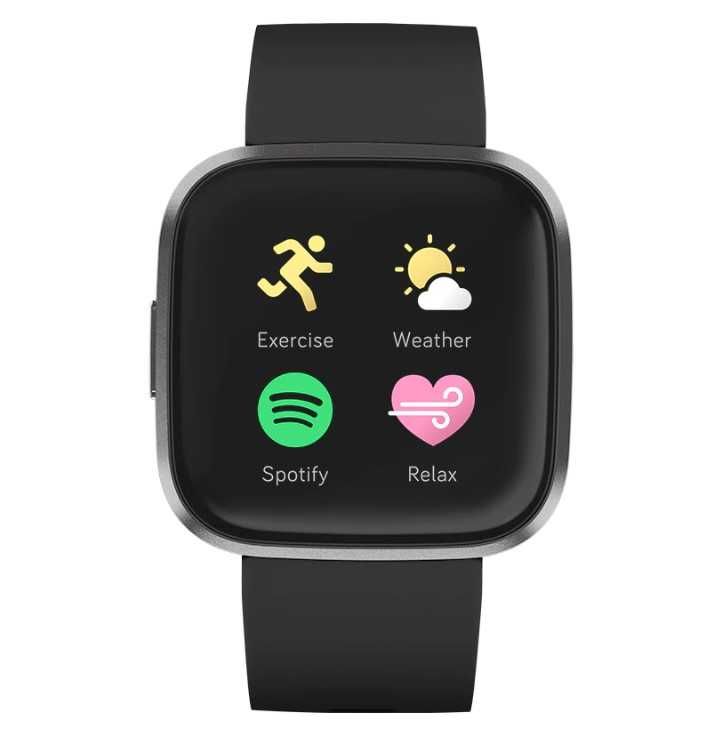 Ceas smartwatch Fitbit Versa 2, NFC, Black/Carbon NOU Sigilat
