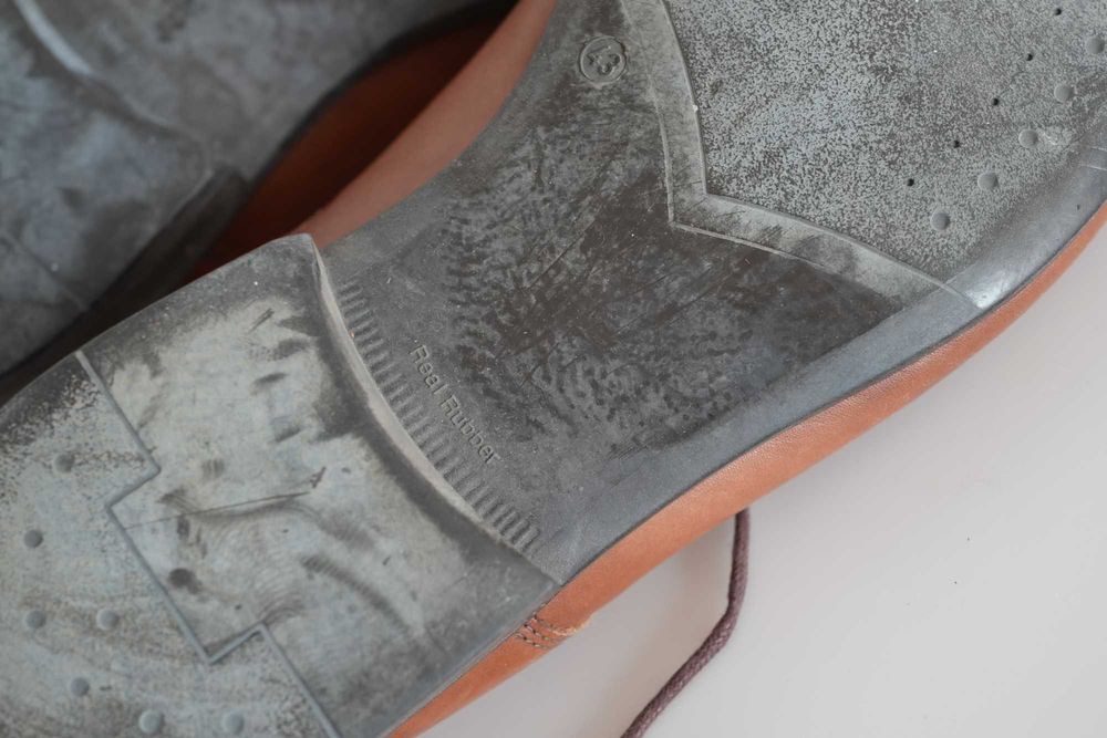 Pantofi piele The Zeus maro eleganti, talpa din cauciuc natural