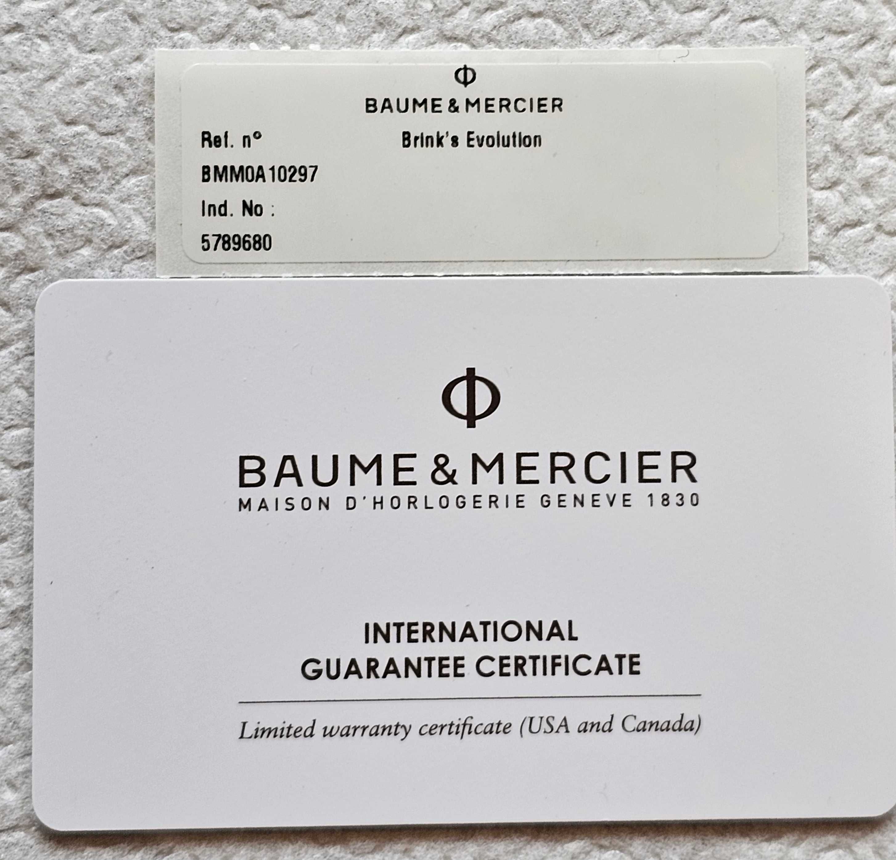 Швейцарски Часовник Baume&Mercier Brink's Evolution