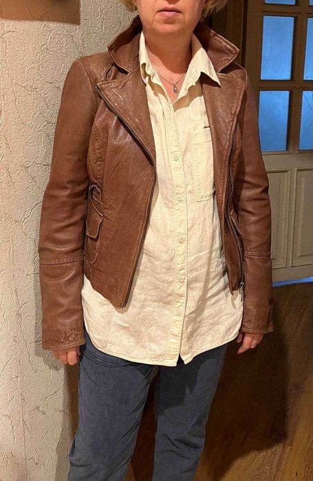 кожаная куртка MEXX