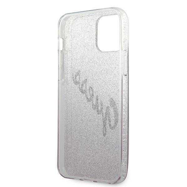 Гръб Guess Glitter Gradient Script за iPhone 12, 12 Pro, 12 Pro Max