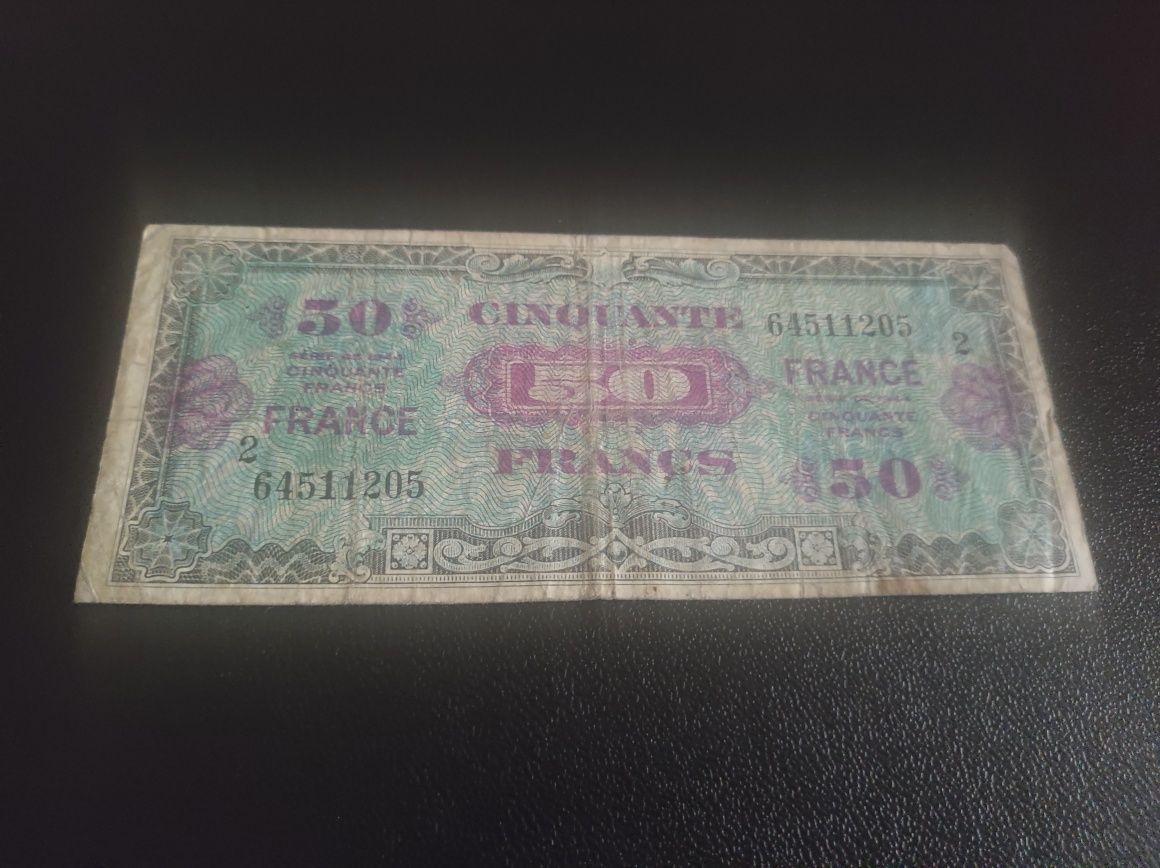 Bancnota 50 francs 1944 Franța