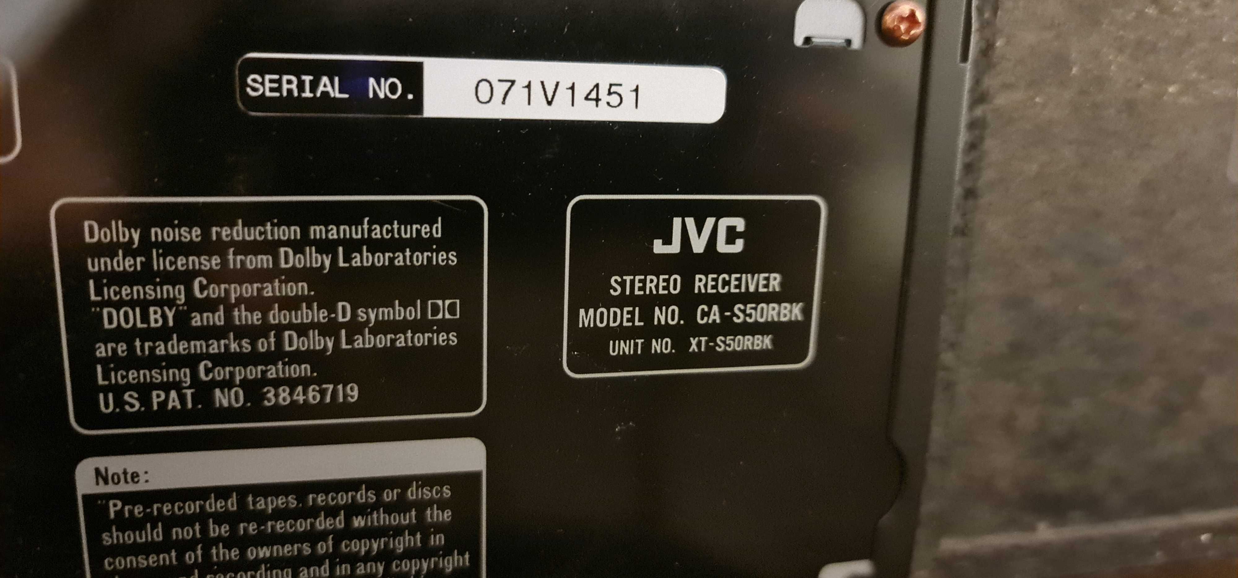 Vand Sistem Audio JVC stereo receiver CA-S 50 RBK