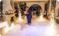 Fum greu gheata carbonica artificii nunta foto video nunta botez
