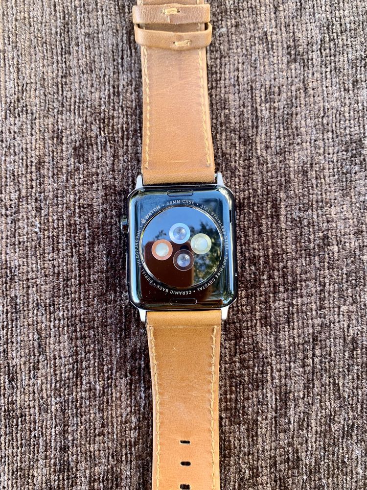 Apple Watch 38 mm. Stainless steel + 5 уникални каишки