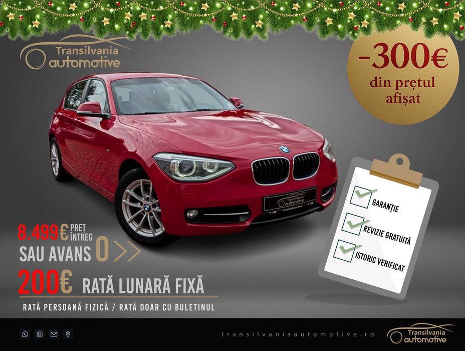 ‼️BMW 116D‼️Revizie ulei+filtre‼️Rate cu buletinul‼️