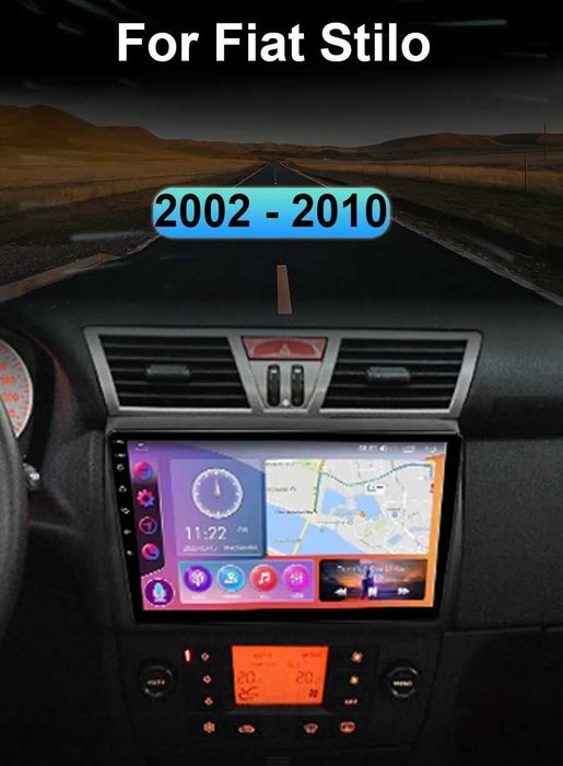 Мултимедия Двоен дин за Fiat Stilo навигация 2 Дин плеър Android Стило