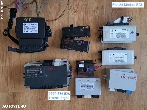 Modul ECU calculator frana de mana FRM 3 lumini modul soft close inchidere portbagaj airbag amplificator antena semnal ECU PDC BMW Seria E F 520d 740dX 760LiS