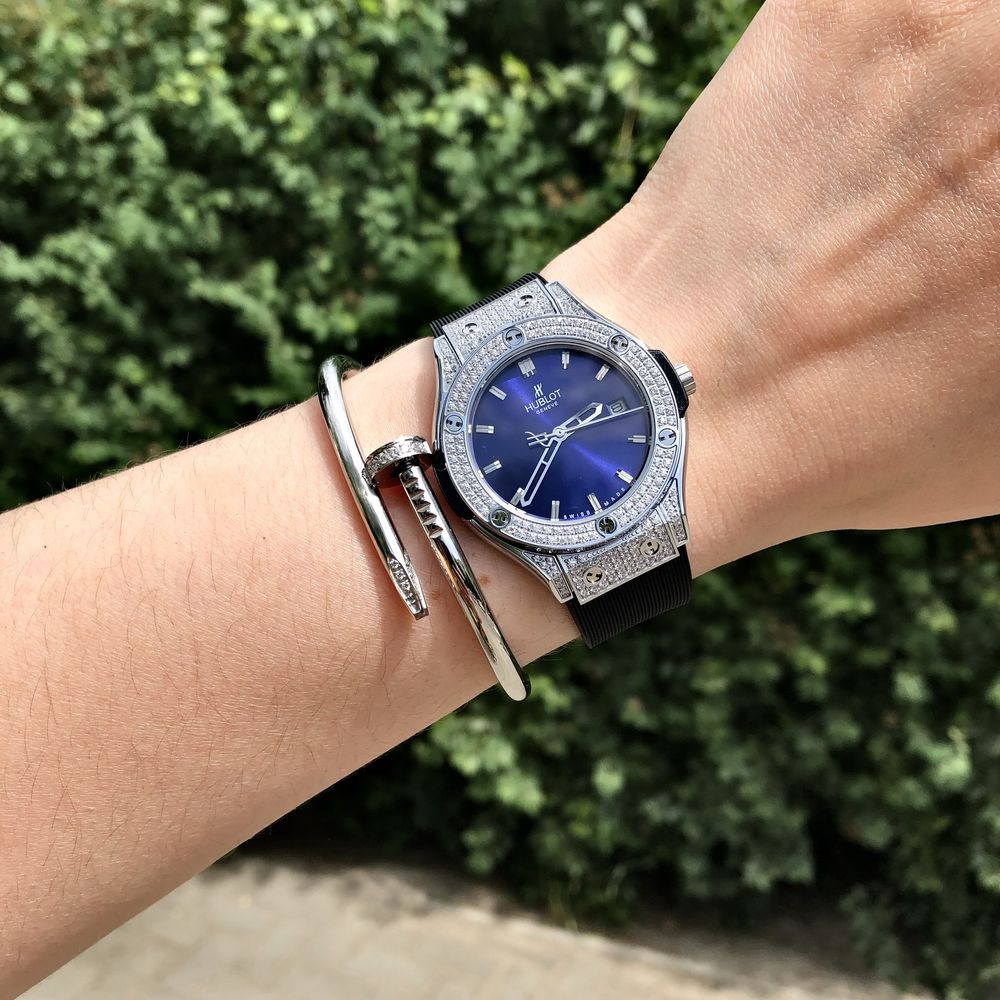 ceas hb big bang blue dial 33,mm lady