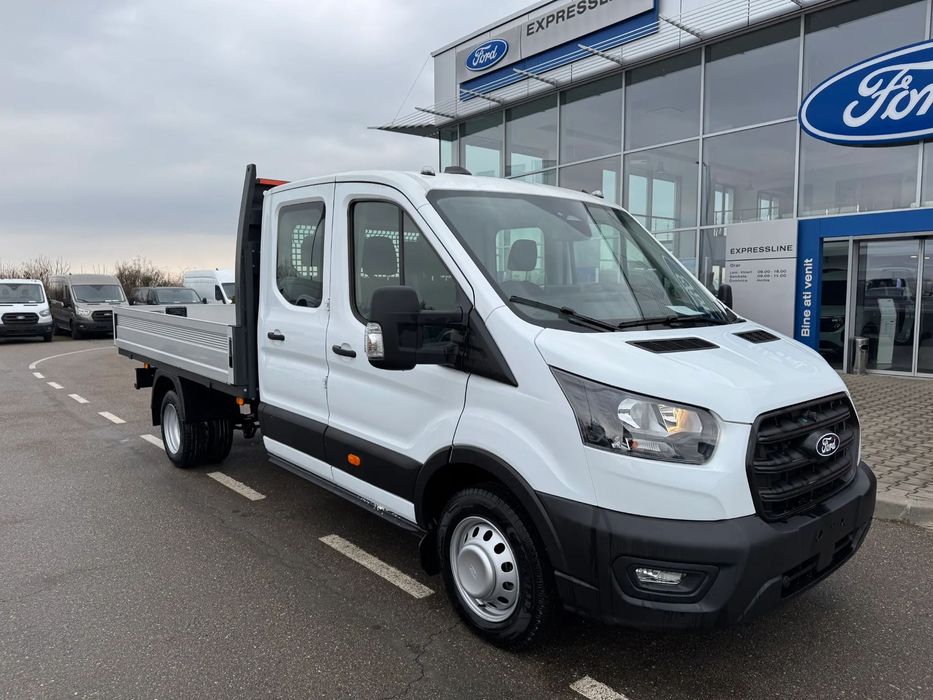 Ford Transit Transit Dubla Cabina cu Platforma si Rotii duble.