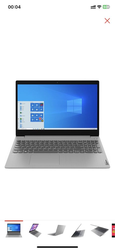Ноутбук Lenovo IdeaPad 3 15IGL05 81WQ00EMRK серый, новый!