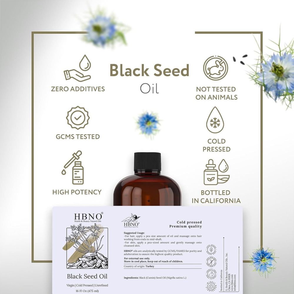HBNO Organic Black seed oil