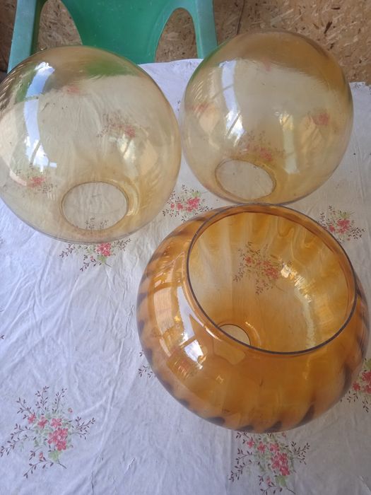 Большие плафоны из стекла