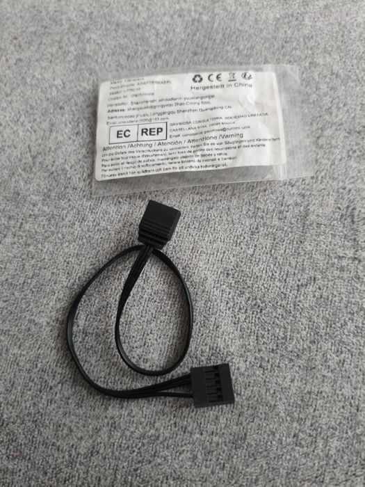 Adaptor iHaospace RGB 9 pin la 3 pin ARGB 5V pentru Thermaltake Riing