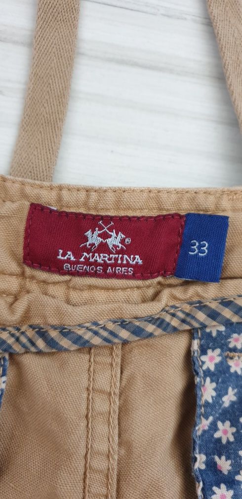 La Martina Cargo Short Cotton / Len Mens Size 32/33 ОРИГИНАЛ!