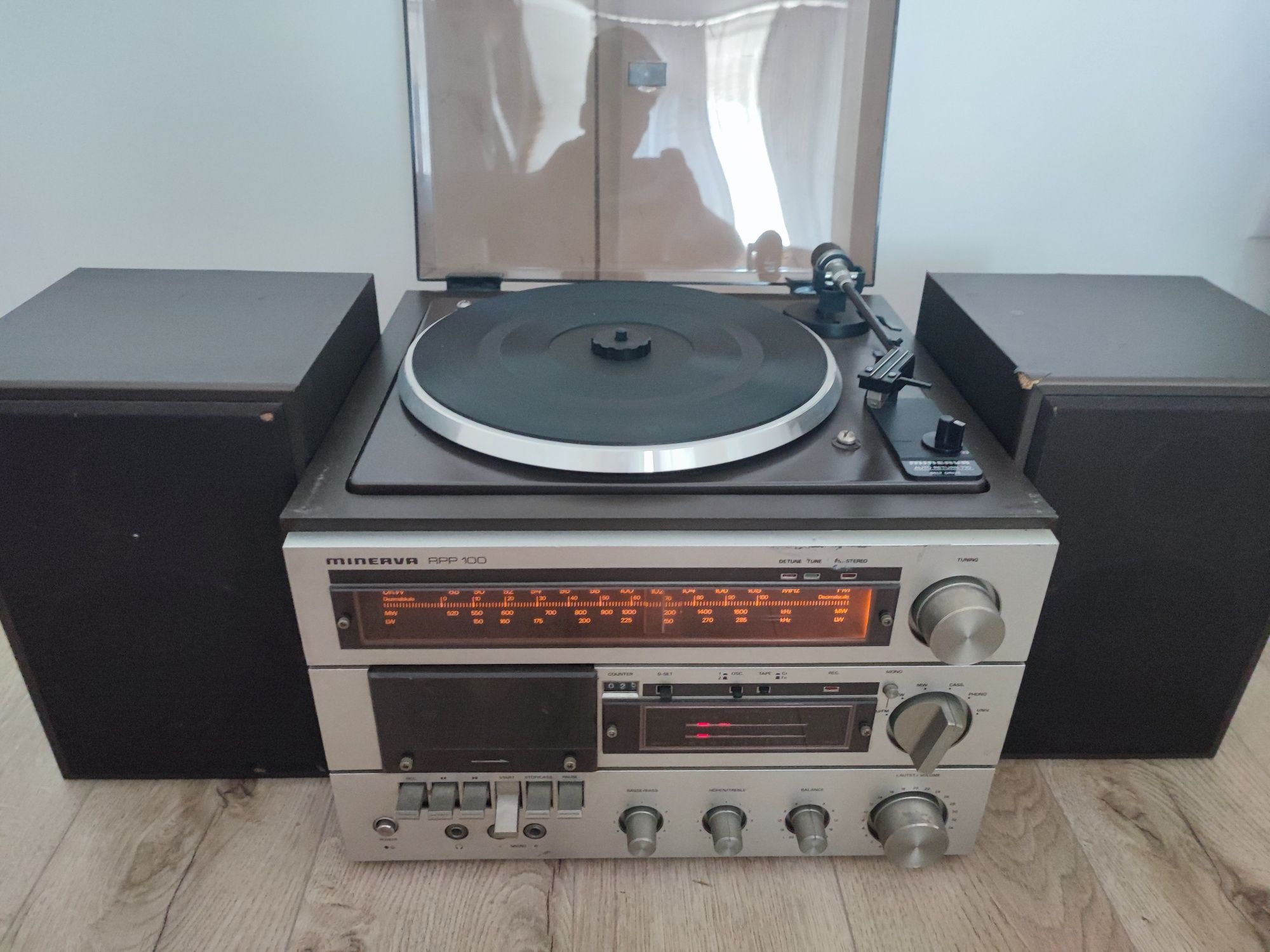Combina audio Minerva RPP 100 pick up deck radio fara ac
