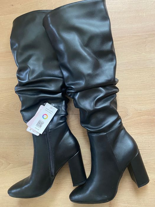 Черни високи дамски ботуши Dee Zee н-р 37