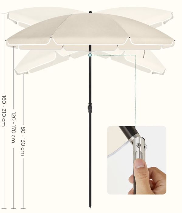 Градински чадър SONGMICS