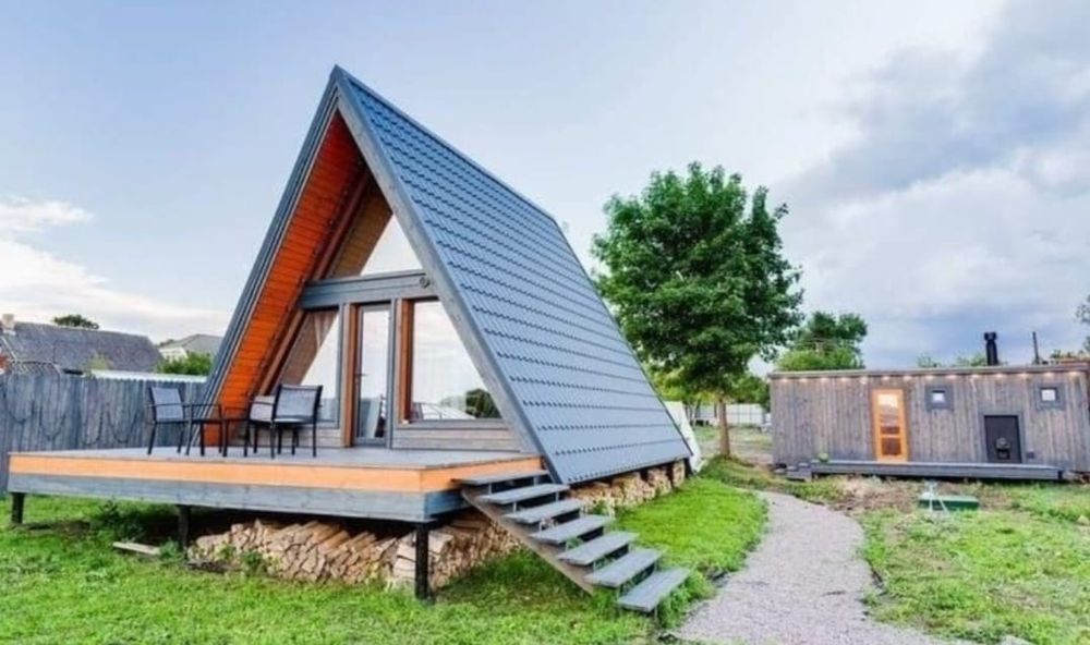 Cabane din lemn tip A,