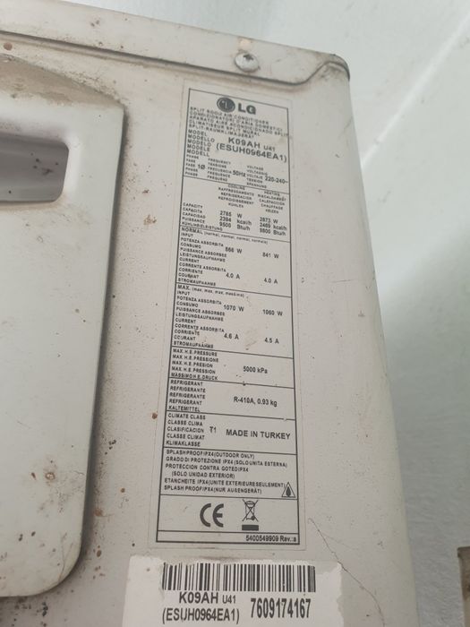 Aparat aer conditionat LG 9200 BTU