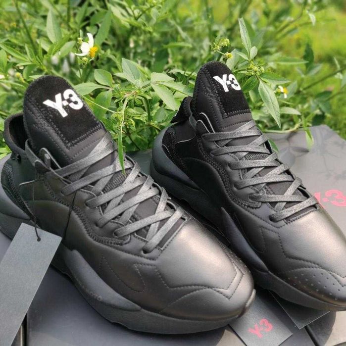 Adidasi Y-3, Kaiwa - Black Premium din Piele NOI Yohji Yamamoto Y3