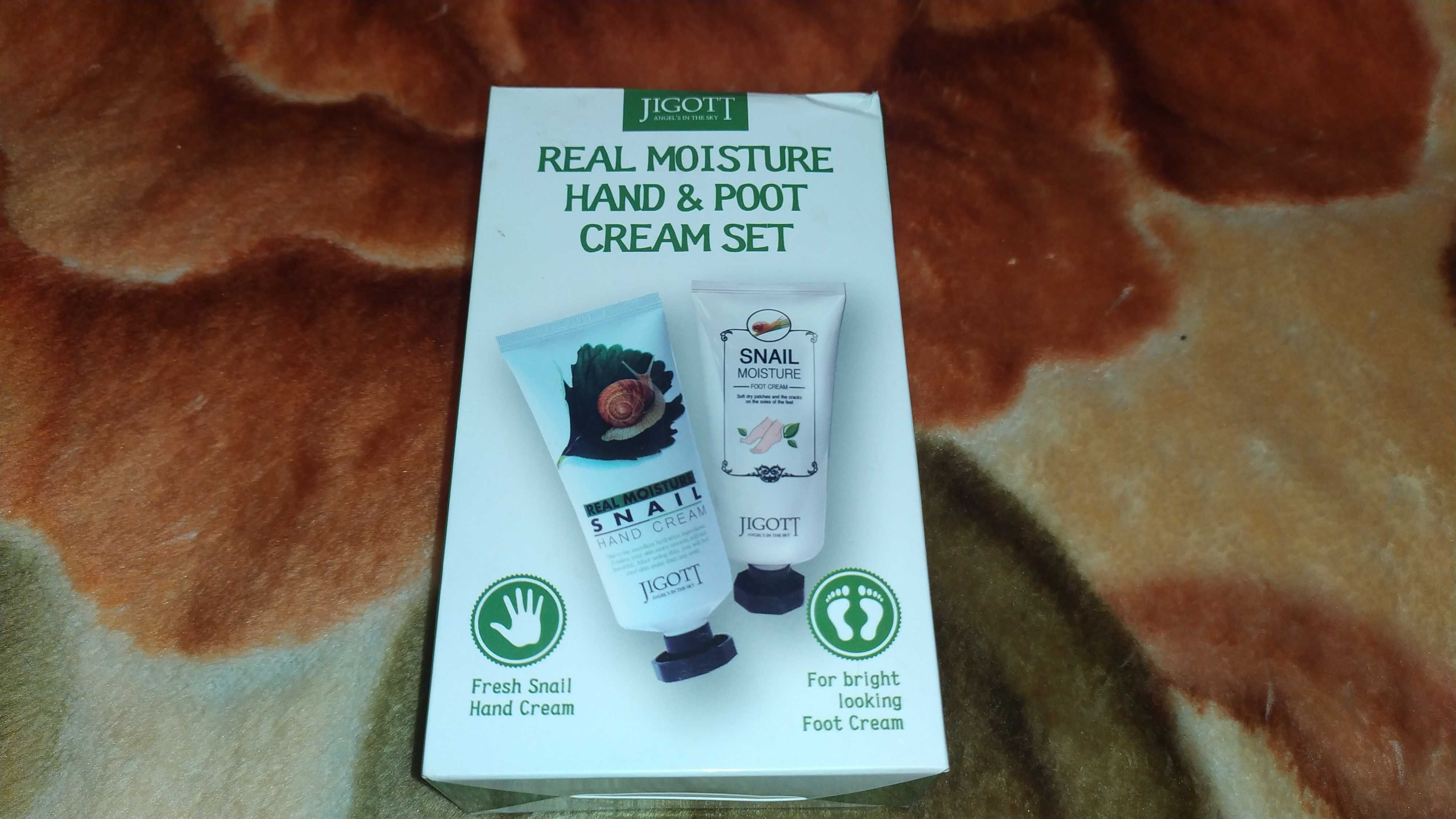 Naaбор kreмоv Jigott Reeal Mooisture Hand aAnd Foot CrReam Set