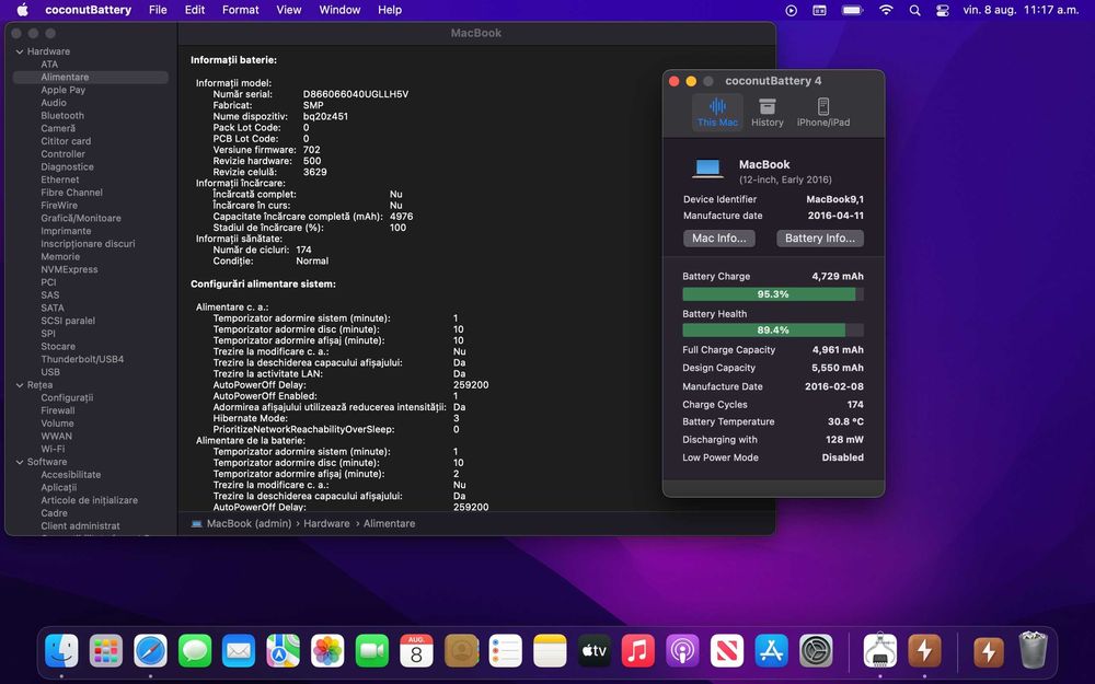 Macbook 12 2016 gold, 90% baterie