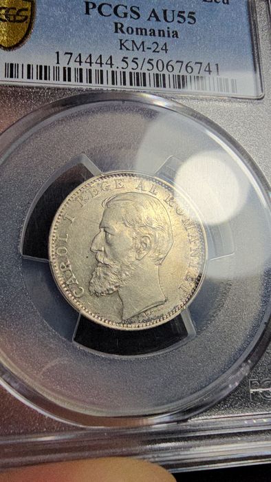 Moneda 1 leu 1901 AU55