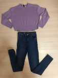 Blugi și bluza dama xs-s  Hm