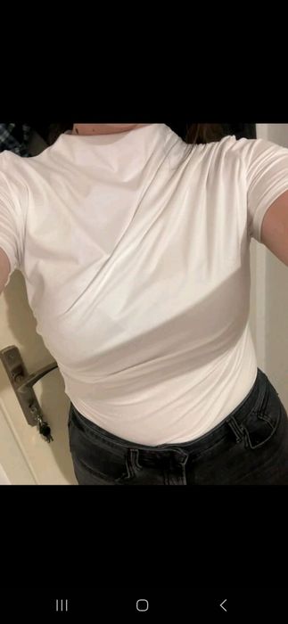 Бяла тениска от Shein