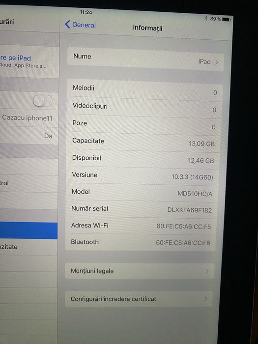 Vand tableta ipad .