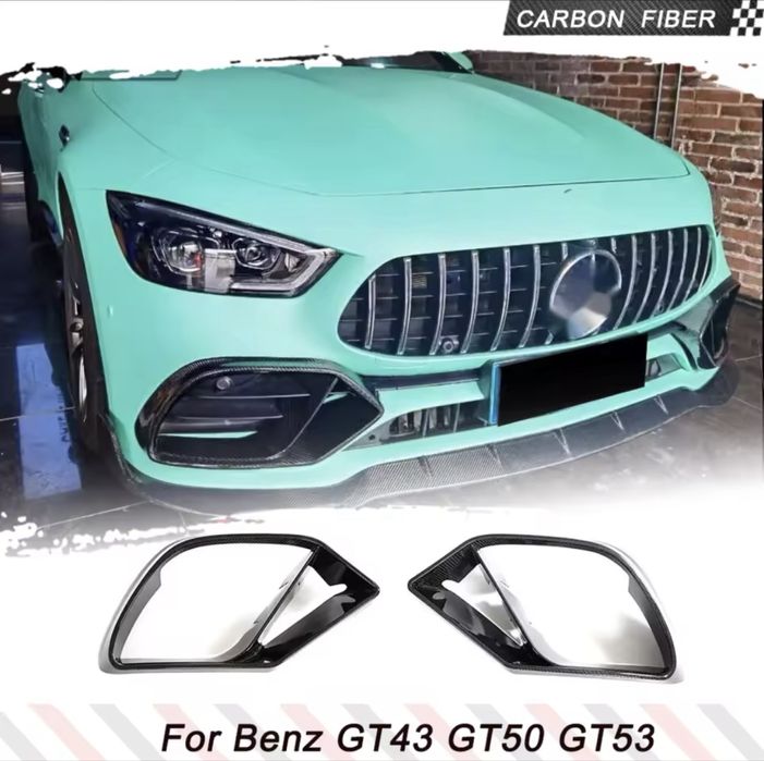 Истински CARBON въздуховоди за AMG GT 43 53 50 предна броня