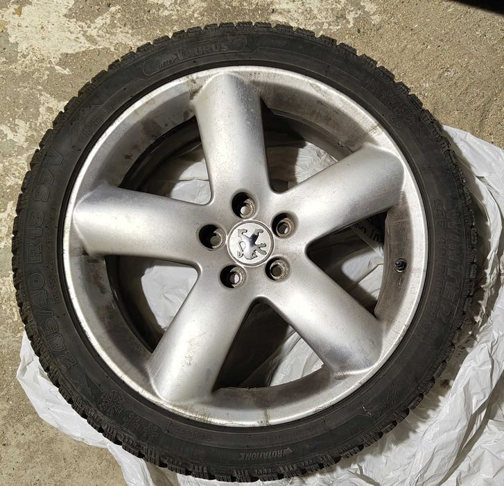 Джанти 5x108 R18 оригинални за Пежо + зимни гуми