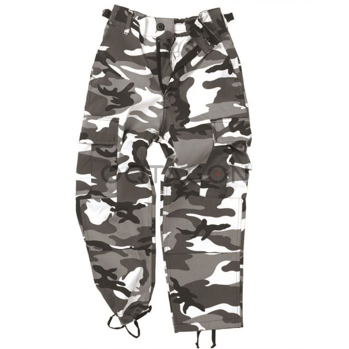 Pantaloni militari copii cu camuflaj BDU Mil-Tec Urban / Woodland