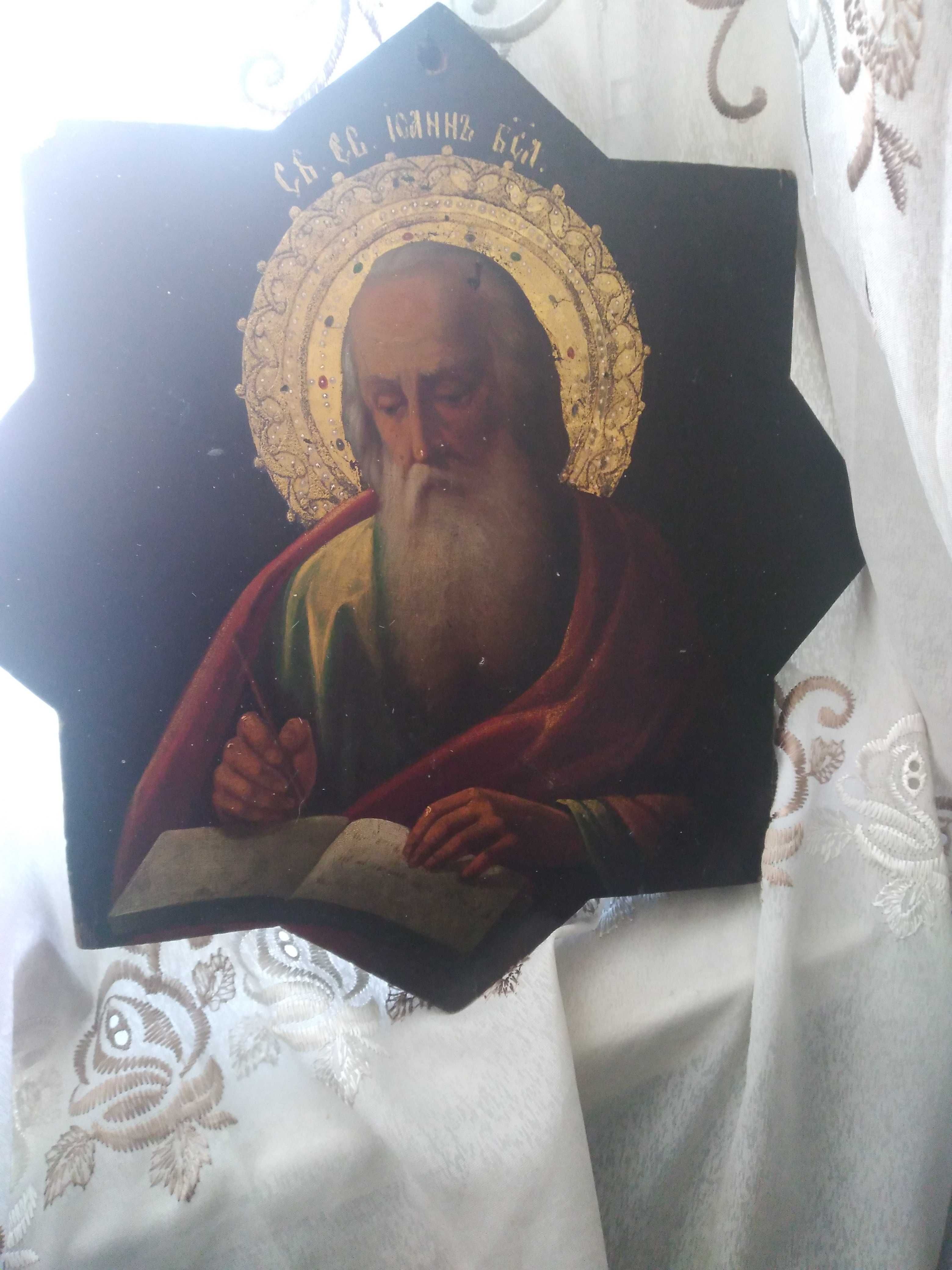 Старинная икона Иоанн Богослов .