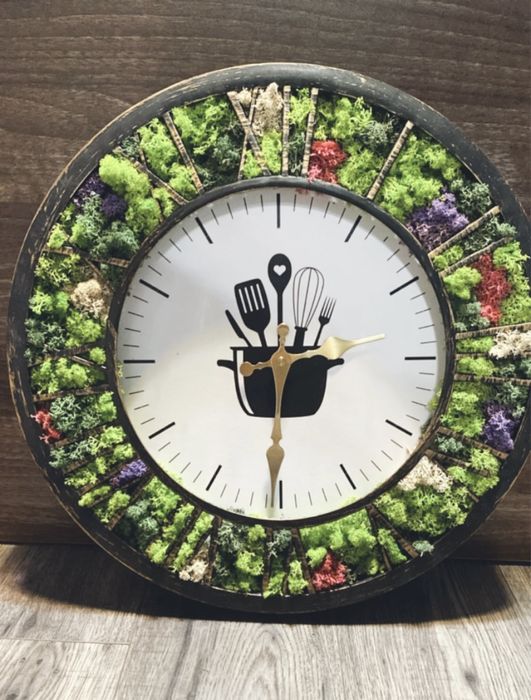 Промо!!! Часовник със скандинавски мъх