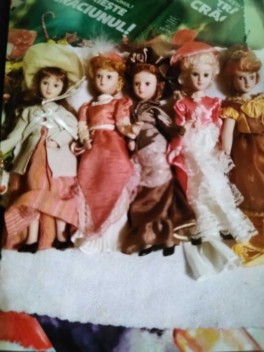 Vand set papusi portelan 18 cm