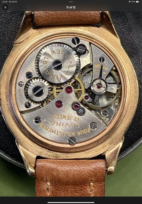 Lavina 17 Rubis SWISS MADE часовник швейцарски механичен