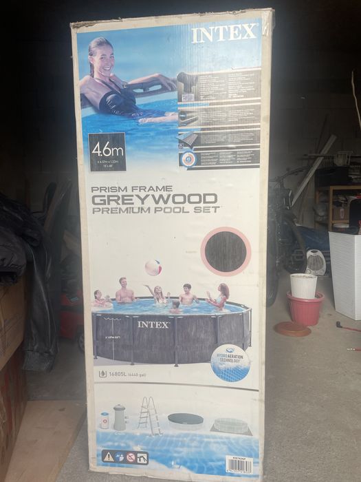 Бассейн intex БУ 4,6 метр 1,22 м