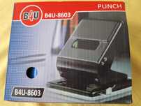 Perforator din metal  B4U  -  DL 8603   corp metallic, maxim 60 coli