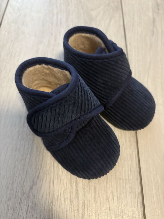 Pantofi catifea imblaniti copii