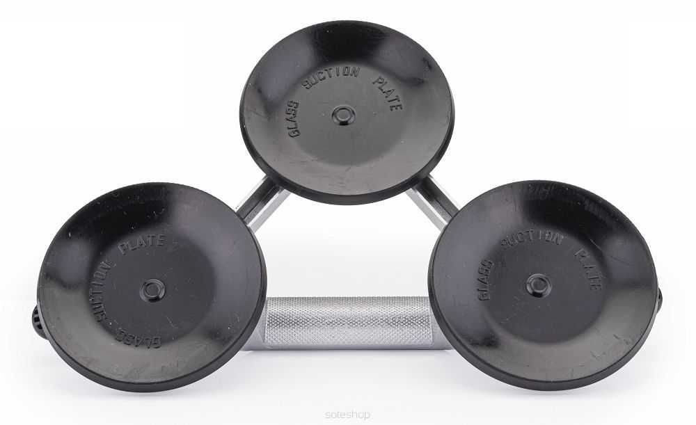 Ventuza tripla aluminiu montat placi sticla 120mm 150kg (PM-ASDS-150T)